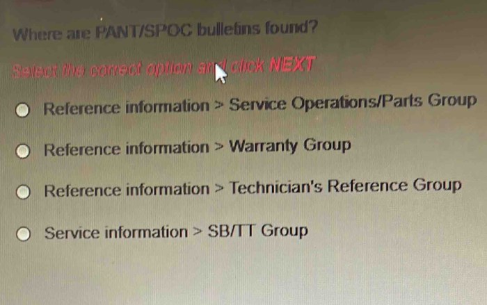 Where are pant/spoc bulletins found