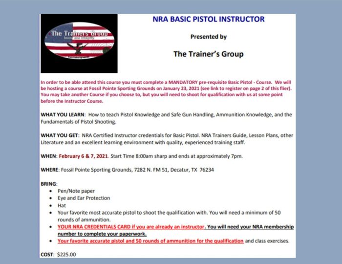 Nra basic pistol course test answers