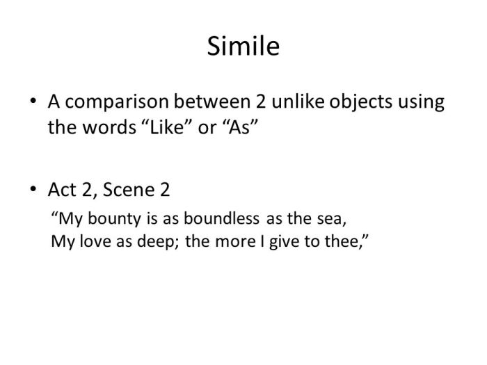 Simile in romeo and juliet act 2