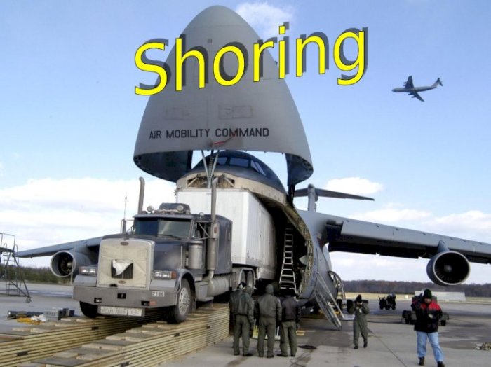 Any vehicle that requires rolling shoring also requires parking shoring