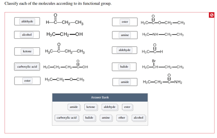 Classify the following molecule according to its functional group.